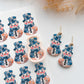 Patchwork Snowman Polymer Clay Transfer Paper & Matching Cutter