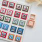 Christmas Postage Stamp Polymer Clay Transfer Sheet & Matching Cutters