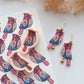 Patchwork Northern Cardinal Polymer Clay Transfer Paper & Matching Cutters