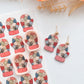 Patchwork Christmas Mitten Polymer Clay Transfer Paper & Matching Cutters