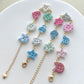 14K Gold Filled Heart & Star Charm Extender Chains with Lobster Clasps