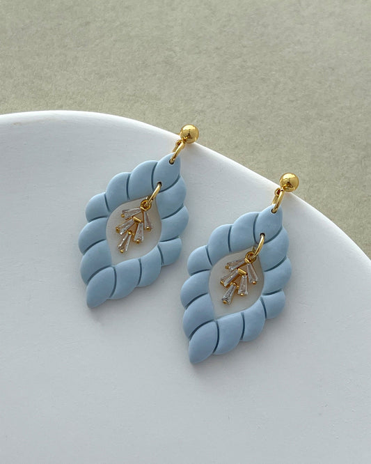 14K Gold Filled Zircon Leaf Earring Charms