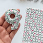 Christmas Pink Bow Wreaths Polymer Clay Transfer Paper