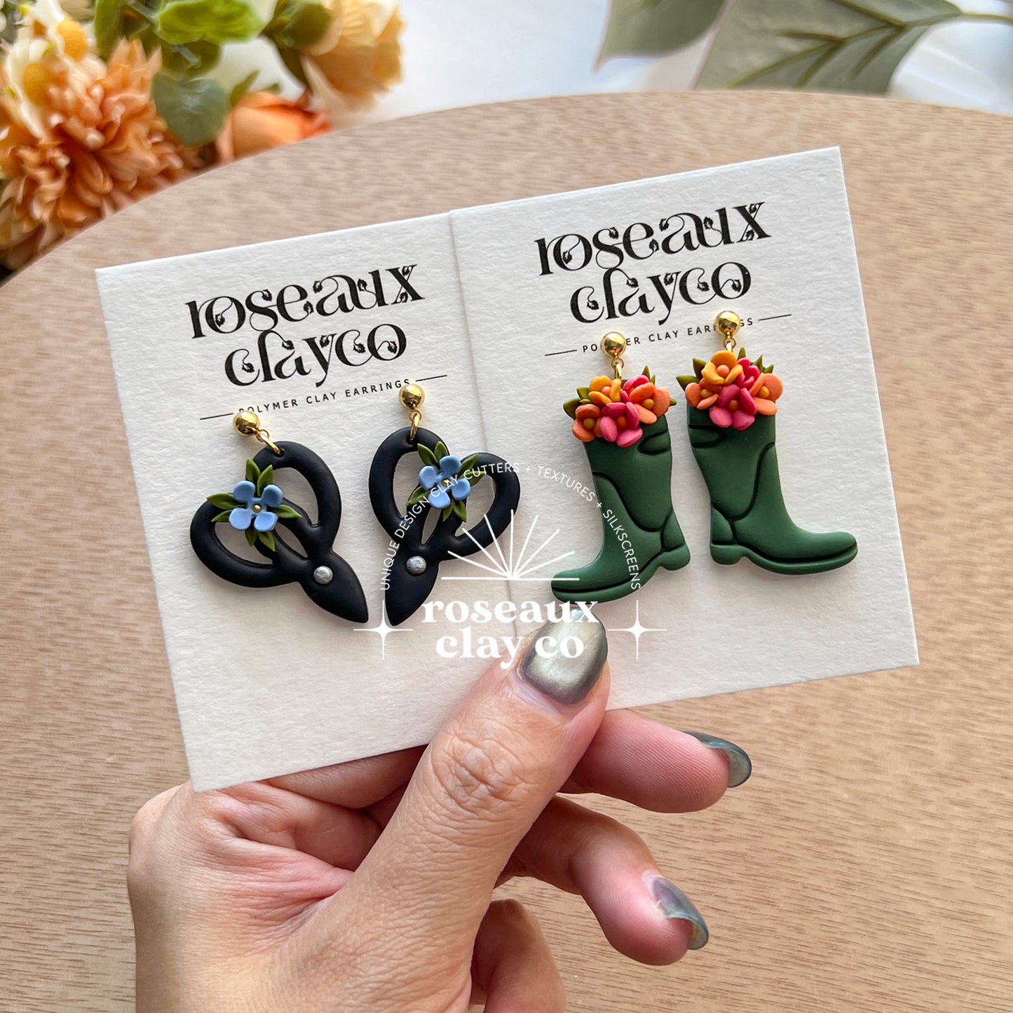 RoseauxClayCo Spring Garden Polymer Clay Cutters