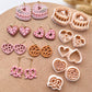 Valentines Heart  Polymer Clay Cutters | Love Cookie Clay Cutter | Clay Earring Tools | Concha | Cake | Pretzel