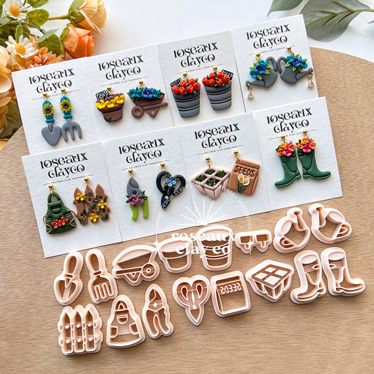 RoseauxClayCo Spring Garden Polymer Clay Cutters