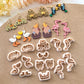 Jungle Animals Polymer Clay Cutters