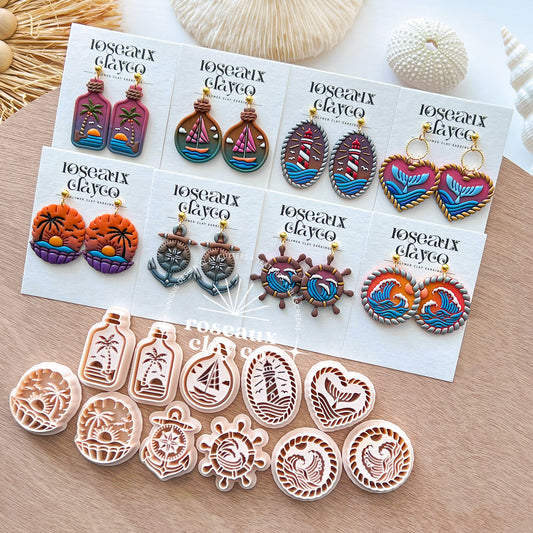RoseauxClayCo Nautical Polymer Clay Cutters