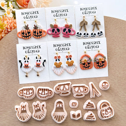 Halloween Spooky Ghost Polymer Clay Cutters