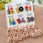 RoseauxClayCo Groovy Retro Polymer Clay Cutters