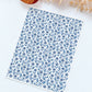 Blue Floral Vines Polymer Clay Transfer Paper