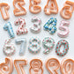 Scalloped Numbers 0–9 Polymer Clay Cutters | Individual Number & Full Set