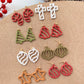 Winter Christmas Polymer Clay Cutters | Holiday Ornaments Clay Earring Cutters Set for Jewelry Making