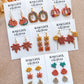 Fall Maple Leaves Polymer Clay Cutters | Pumpkin Cutters