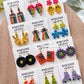 RoseauxClayCo Groovy Retro Polymer Clay Cutters