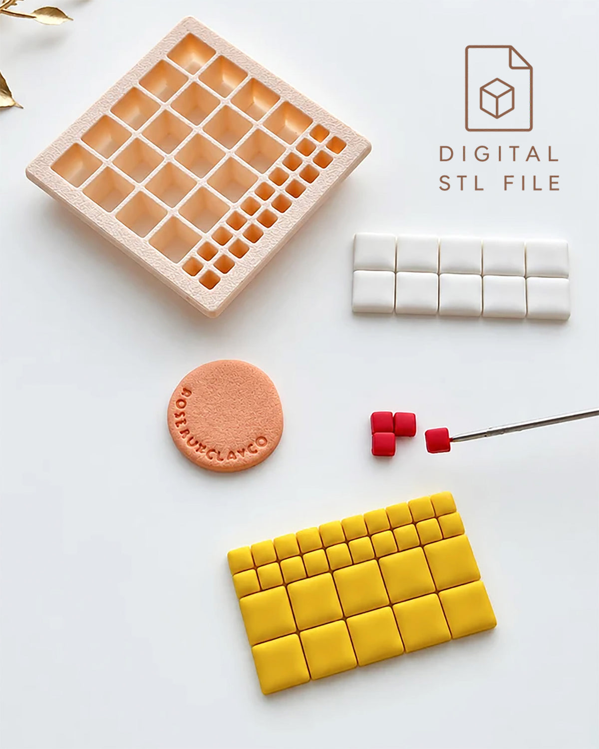 Polymer Clay Color Mixing Measuring Cutter STL File