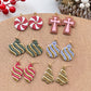 Christmas Ornaments Polymer Clay Cutters | Holiday Clay Earring Cutters Set for Jewelry Making