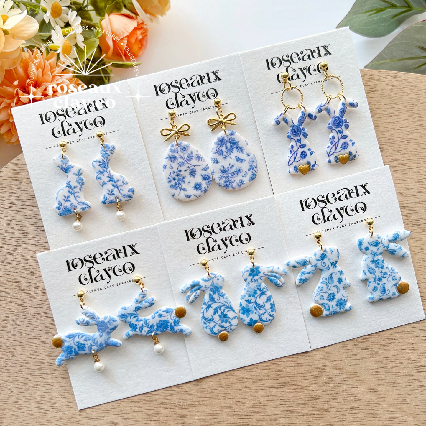 French Toile Polymer Clay Transfer Paper