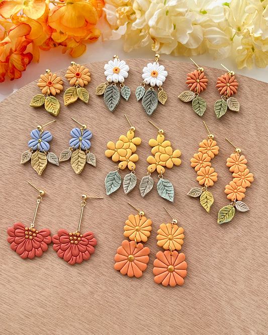 Spring Flower Polymer Clay Cutters | Spring Clay Cutter Set | Clay Earring Cutters | Jewelry Making | Polymer Clay Tools | Floral Clay Cutters