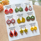 RoseauxClayCo Tropical Fruit Polymer Clay Cutters