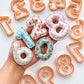 Scalloped Numbers 0–9 Polymer Clay Cutters | Individual Number & Full Set