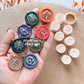 RoseauxClayCo Fall Halloween Wax Seal Stamp Clay Cutters