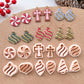 Christmas Ornaments Polymer Clay Cutters | Holiday Clay Earring Cutters Set for Jewelry Making