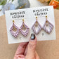RoseauxClayCo Scalloped Teardrop Polymer Clay Earrings