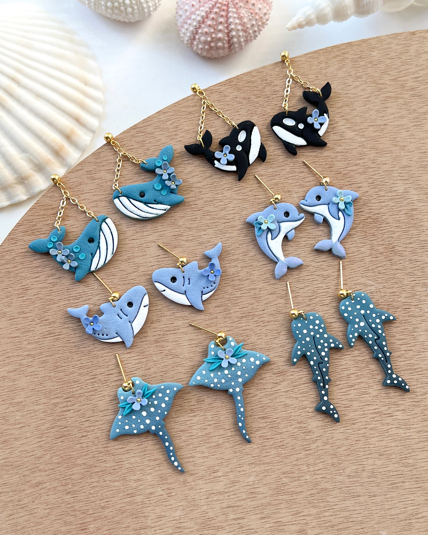 Ocean Sea Animal Clay Cutters | Blue Whale | Shark | Dolphin | Orca