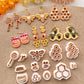 Spring Polymer Clay Cutters | Spring Clay Cutters | Clay Earring Cutters | Honey Bee Clay Cutter | Polymer Clay Tools | Clay Cutter Set