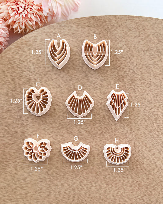 Scalloped Fan Polymer Clay Cutters