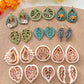 Spring Polymer Clay Cutters | Leaf Clay Cutters | Clay Earring Cutters | Jewelry Making | Polymer Clay Tools | Tropical Leaves Shape Cutters