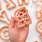 Scalloped Alphabet Clay Cutter STL Files | Individual Letter