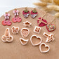 Valentines Polymer Clay Cutters | Heart Shaped Chocolate Clay Earring Cutters | Cherry | Strawberry Cutters