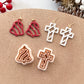 Winter Christmas Polymer Clay Cutters | Holiday Ornaments Clay Earring Cutters Set for Jewelry Making