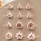 Fall Maple Leaves Polymer Clay Cutters | Pumpkin Cutters