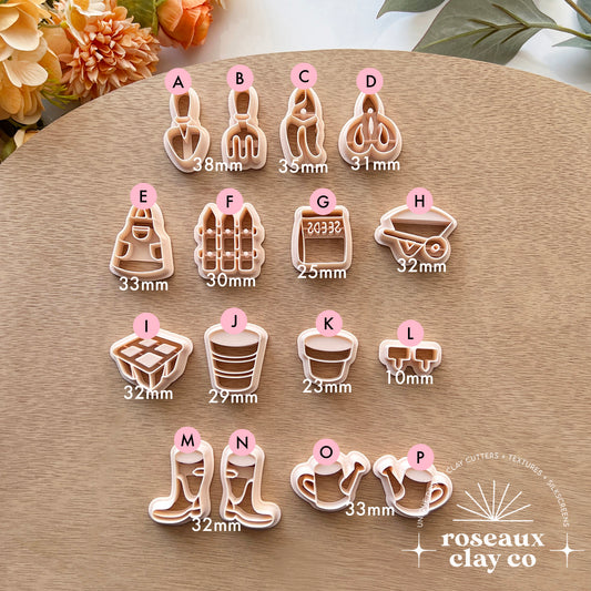 Spring Garden Polymer Clay Cutters