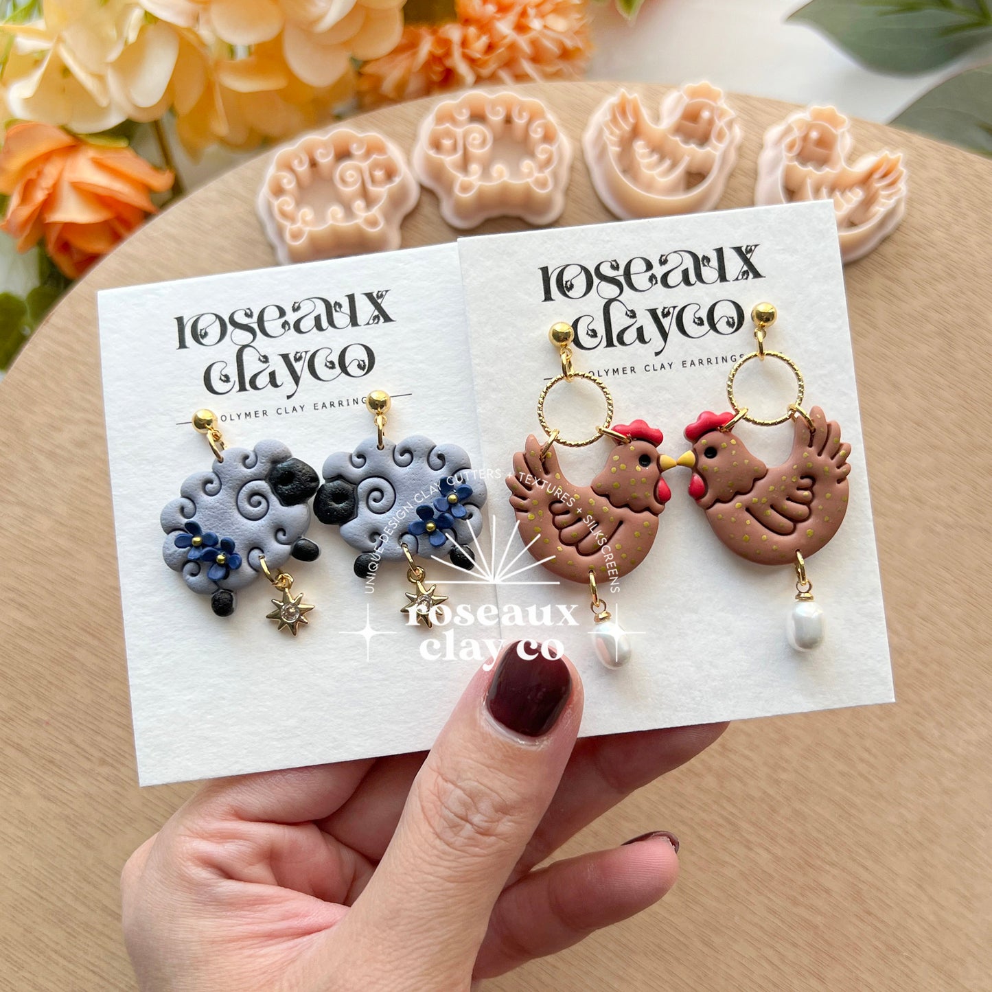 RoseauxClayCo Easter Polymer Clay Cutters