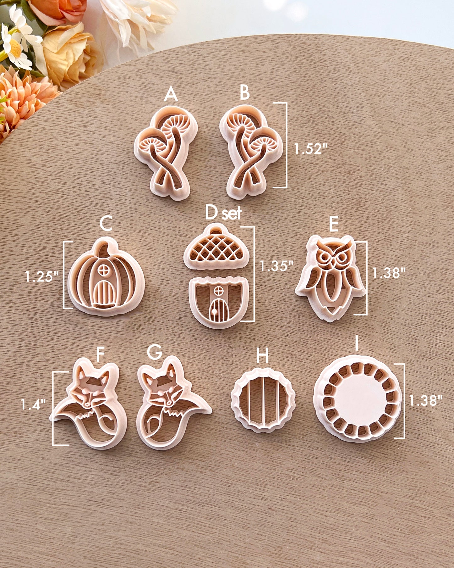 Fairy Garden Polymer Clay Cutter Set
