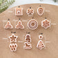 Winter Polymer Clay Cutters | Wreath | Snowflake | Poinsettia