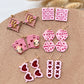 Valentines Polymer Clay Cutters | XOXO Clay Earring Cutter Set | Love Dice | Poker | Sunglasses