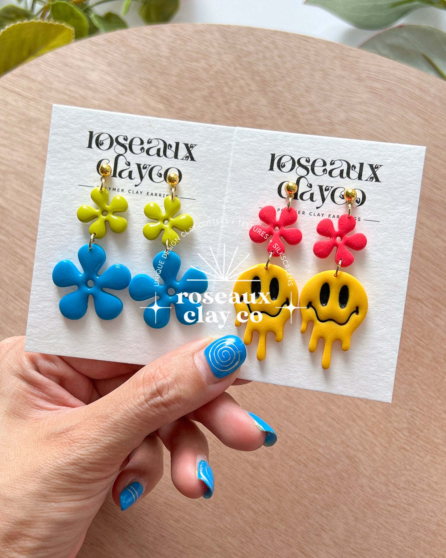 RoseauxClayCo Groovy Retro Polymer Clay Cutters