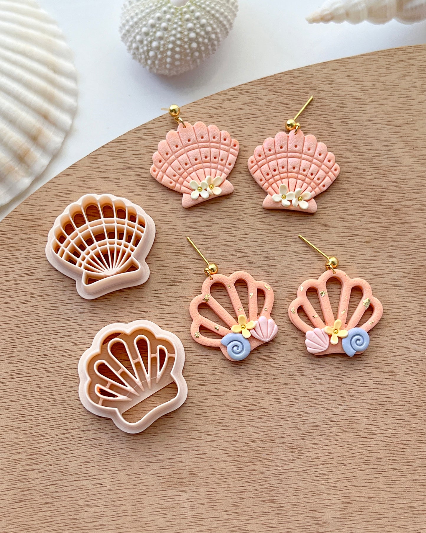 Ocean Polymer Clay Cutters | Summer Clay Cutters | Shell | Octopus | Sand Dollar