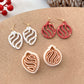 Winter Christmas Polymer Clay Cutters | Holiday Ornaments Clay Earring Cutters Set for Jewelry Making