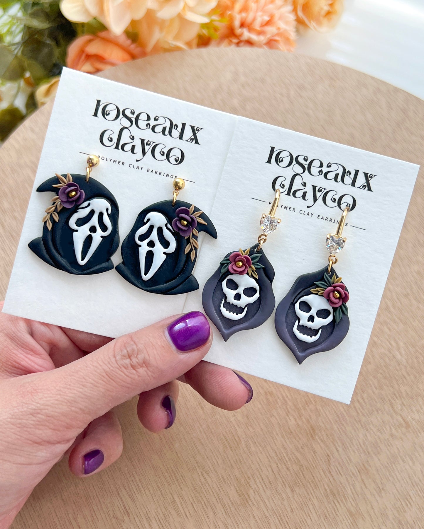 Halloween Ghost Face Polymer Clay Cutter Set