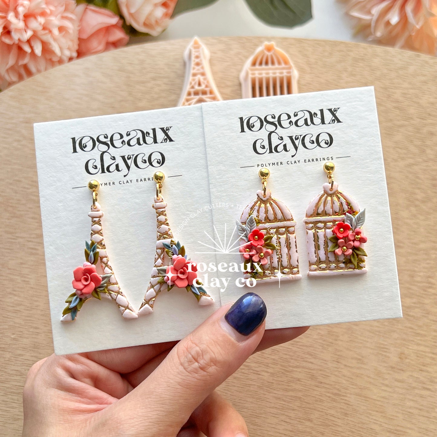 RoseauxClayCo Valentine's Day Polymer Clay Cutters Set