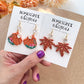 Fall Maple Leaves Polymer Clay Cutters | Pumpkin Cutters