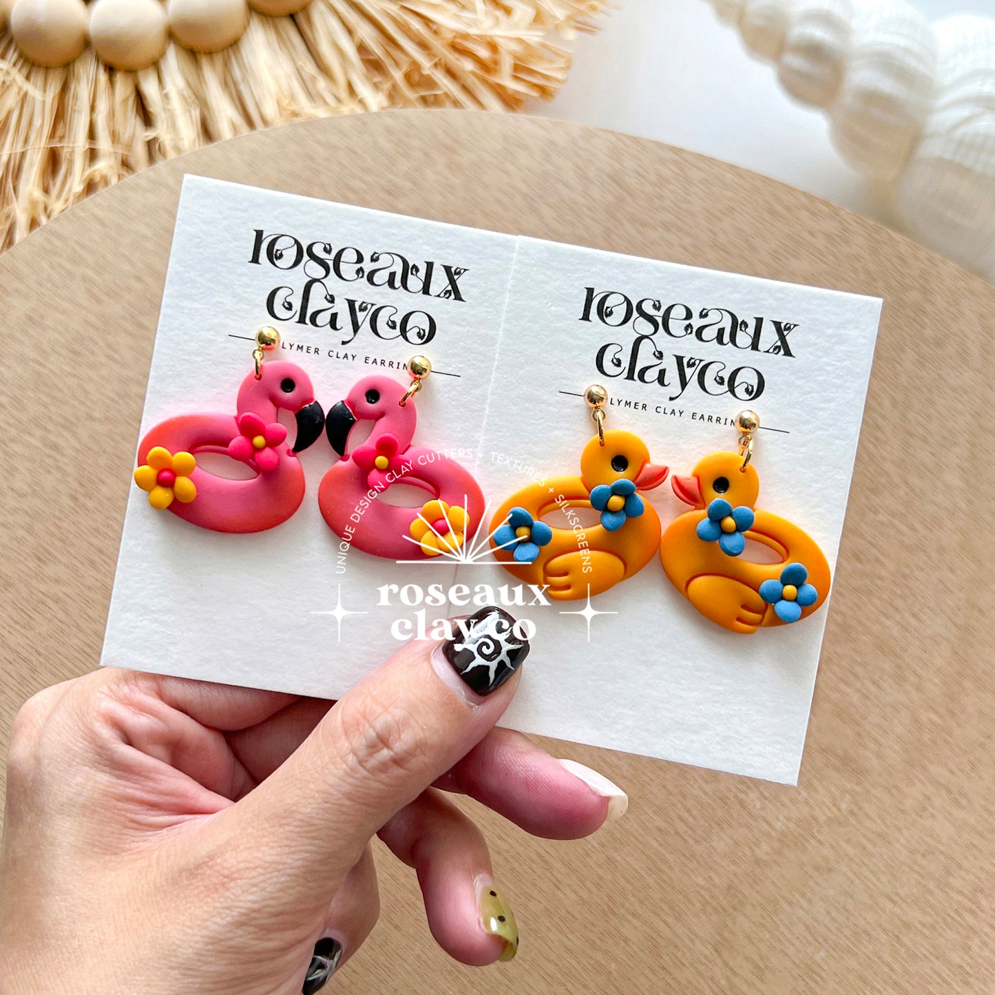 RoseauxClayCo Summer Pool Party Polymer Clay Cutters