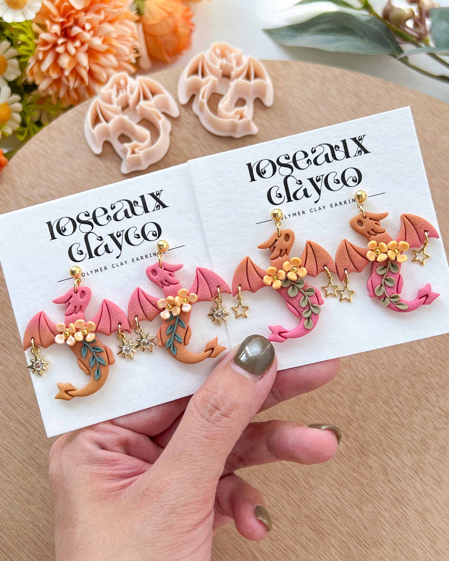 Flying Dragon Polymer Clay Cutters