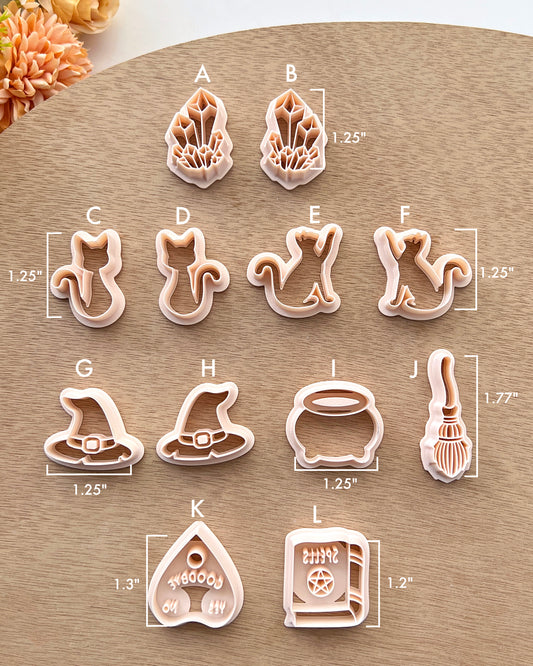 Mystical Witch Polymer Clay Cutters